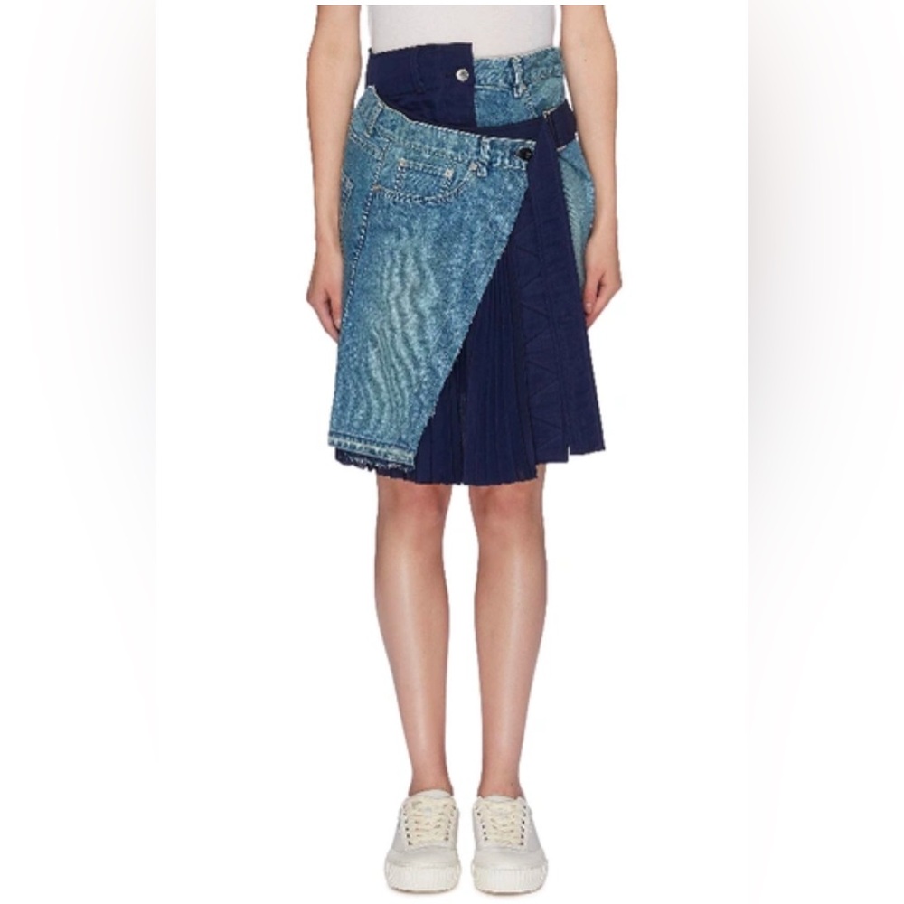 Sacai Denim Wrap Skirt